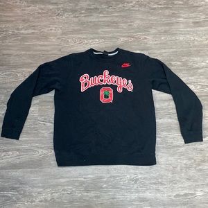 Nike Ohio State Buckeyes black crew neck pullover